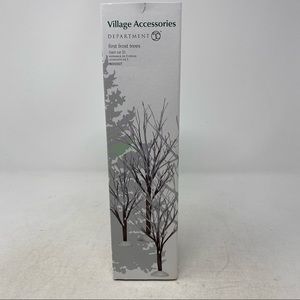 Department 56 First Frost Trees Set of 3 Christmas Village Accessories